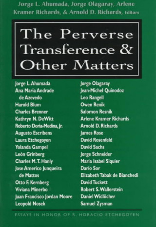 Könyv perverse transference and other matters Jorge L. Ahumada
