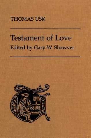 Könyv Thomas Usk's Testament of Love Thomas Usk
