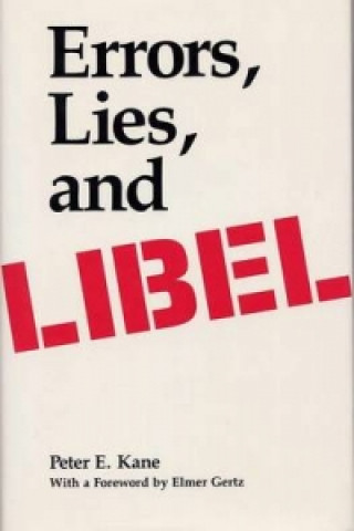 Książka Errors, Lies, and Libel Peter E Kane