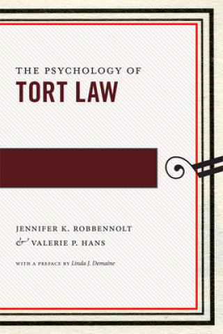 Buch Psychology of Tort Law Jennifer K. Robbennolt