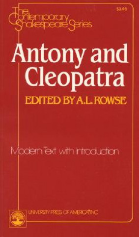 Book Antony and Cleopatra William Shakespeare