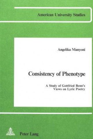 Carte Consistency of Phenotype Angelika Manyoni