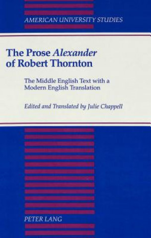 Kniha Prose Alexander of Robert Thornton Robert Thornton