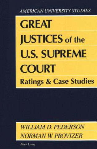 Livre Great Justices of the U.S. Supreme Court William D. Pederson