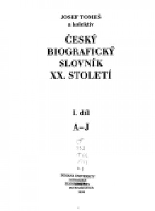 Carte Český biogr.slovník 1,2,3. Josef Tomeš