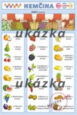 Kniha Obrázková nemčina 2 - ovocie, zelenina Petr Kupka
