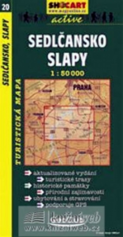 Könyv Sedlčansko,Slapy 1:50T -  turist .mapa 
