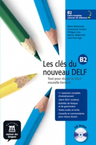 Carte Les clés du Nouveau DELF B2 – L. de léleve + CD E. Godard
