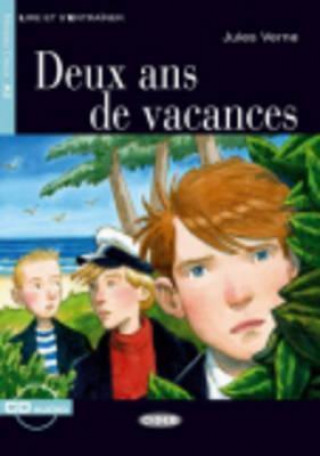 Book BLACK CAT - DEUX ANS DE VACANCES + CD (A2) Jules Verne