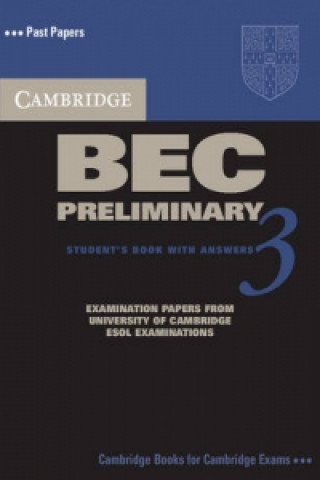 Kniha Cambridge BEC Preliminary 3 Self Study Pack Cambridge ESOL