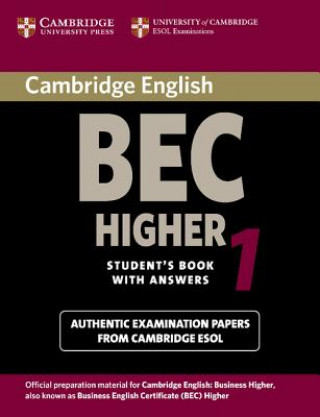 Książka Cambridge BEC Higher 1 University of Cambridge Local Examinations Syndicate