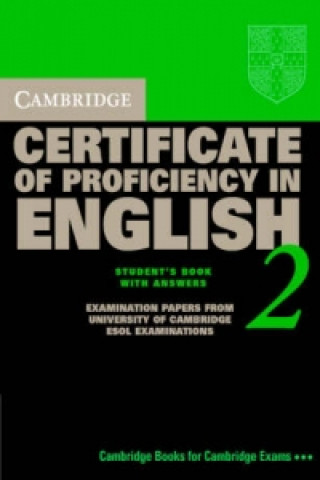 Carte Cambridge Certificate of Proficiency in English 2 Self-study Pack University of Cambridge Local Examinations Syndicate