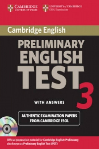Könyv Cambridge Preliminary English Test 3 Self-study Pack Cambridge ESOL