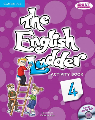 Kniha English Ladder Level 4 Activity Book with Songs Audio CD Susan House