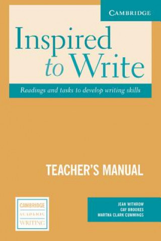 Carte Inspired to Write Teacher's Manual Jean Withrow