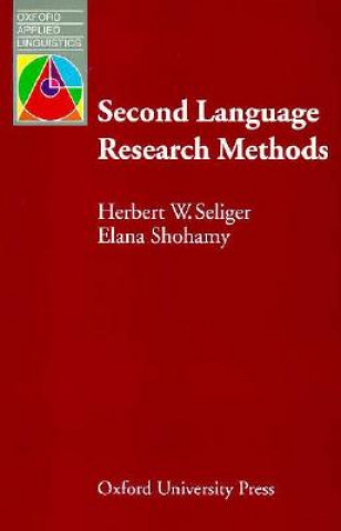Könyv Second Language Research Methods Herbert W. Seliger