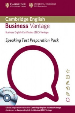 Kniha Speaking Test Preparation Pack for BEC Vantage Paperback with DVD University of Cambridge ESOL Examinations