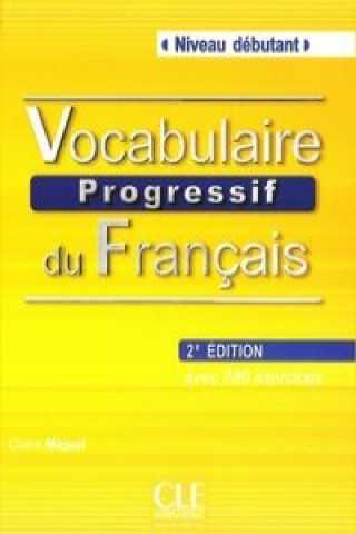 Carte Vocabulaire progressif du francais - 2me édition - Livre + CD audio Claire Miquel