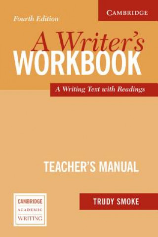 Book Writer's Workbook Teacher's Manual Smoke