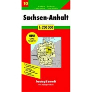 Tiskovina Saxony-Anhalt Sheet 10 Road Map 1:200 000 