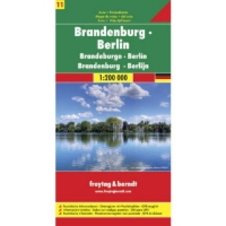 Nyomtatványok Bandenburg-Berlin Sheet 11 Road Map 1:200 000 
