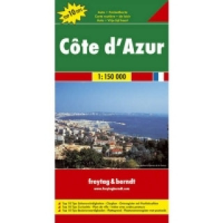 Tiskovina Automapa Côte ďAzur, Azurové pobřeží 1:150 000 