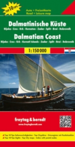 Materiale tipărite Dalmátské pobřeží, mapa 1:150 000 