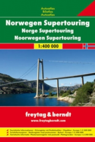 Carte Freytag & Berndt Atlas Norwegen Supertouring. Norge Supertouring. Noorwegen Supertouring 