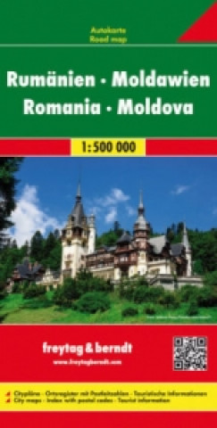 Tiskanica Romania - Moldova Road Map 1:500 000 