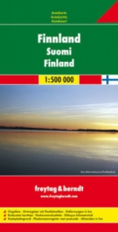 Tiskovina Finland Road Map 1:500 000 