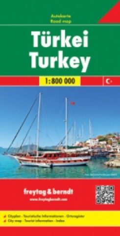Nyomtatványok Turkey Road Map 1:800 000 
