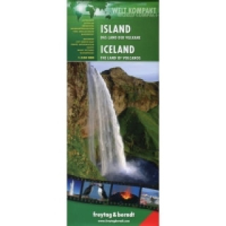 Tiskovina Iceland - the Land of Volcanos Road Map 1:500 000 