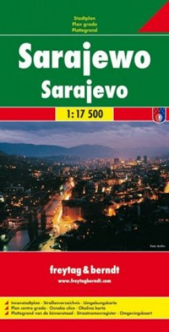 Tlačovina Sarajevo Map 1:17.500 Freytag-Berndt und Artaria KG