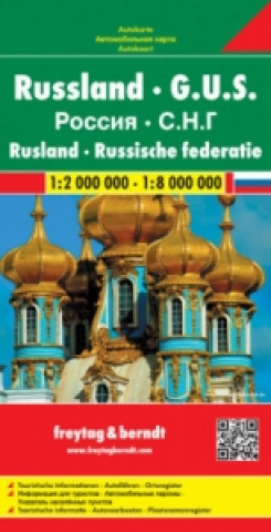Knjiga RUSKO/RUSSIA 1:2 000 000,1:8 000 000 