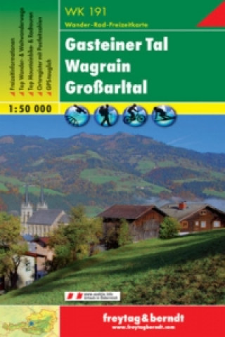 Nyomtatványok 191 Gasteiner Tal 1:50 000 Freytag-Berndt und Artaria KG