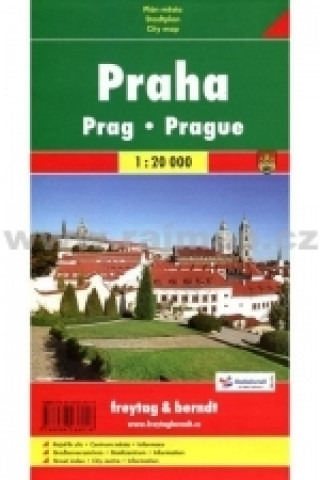 Kniha Praha, mapa 1:20 000 