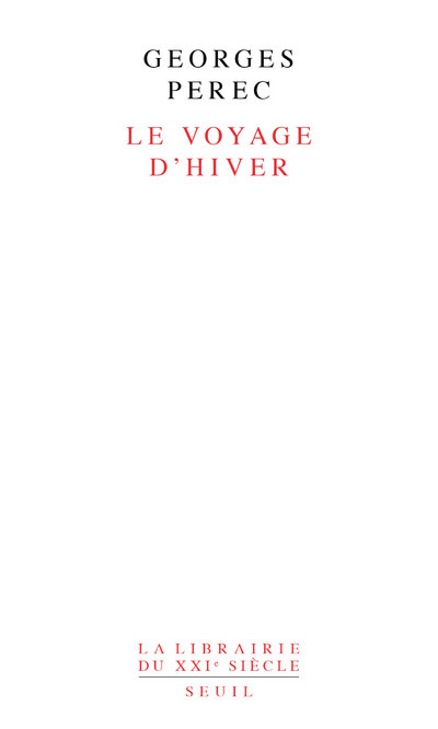 Книга Voyage d'Hiver Georges Perec