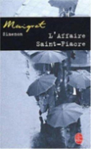 Kniha L'affaire Saint-Fiacre Georges Simenon