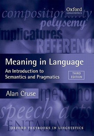 Könyv Meaning in Language Alan Cruse