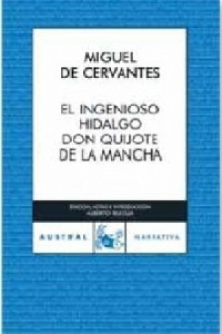 Kniha Don Quijote de la Mancha, spanische Ausgabe Miguel Cervantes
