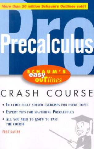 Kniha Schaum's Easy Outline of Precalculus Fred Safier