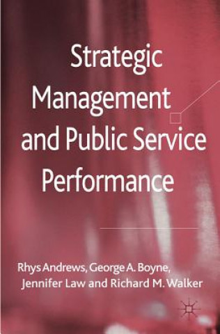 Książka Strategic Management and Public Service Performance Rhys Andrews