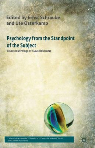 Knjiga Psychology from the Standpoint of the Subject Klaus Holzkamp