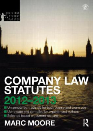 Kniha Company Law Statutes 2012-2013 Marc Moore