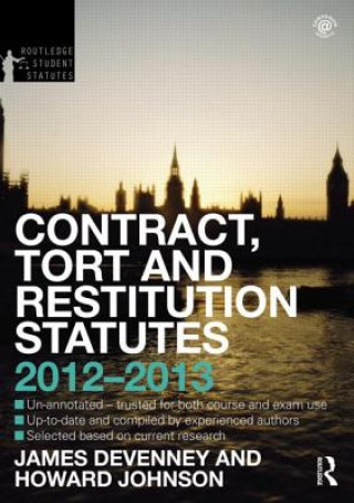 Könyv Contract, Tort and Restitution Statutes 2012-2013 James Devenney