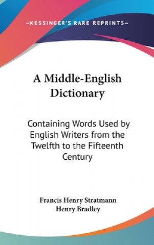 Libro Middle-English Dictionary 