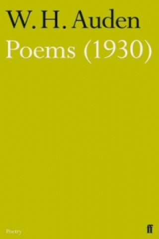 Könyv Poems (1930) W. H. Auden