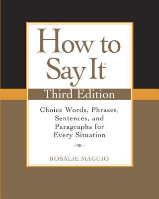 Kniha How to Say It Rosalie Maggio