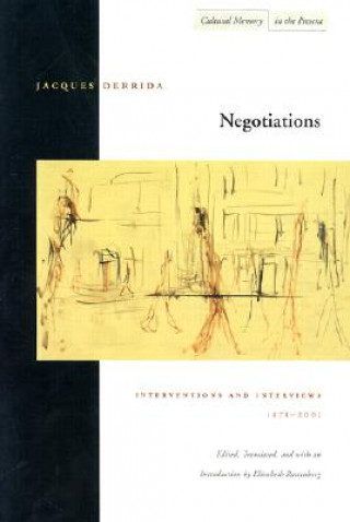 Kniha Negotiations Jacques Derrida