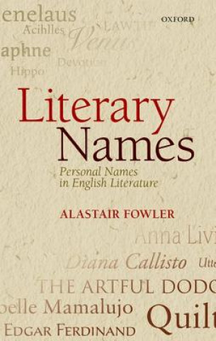 Książka Literary Names Alastair Fowler